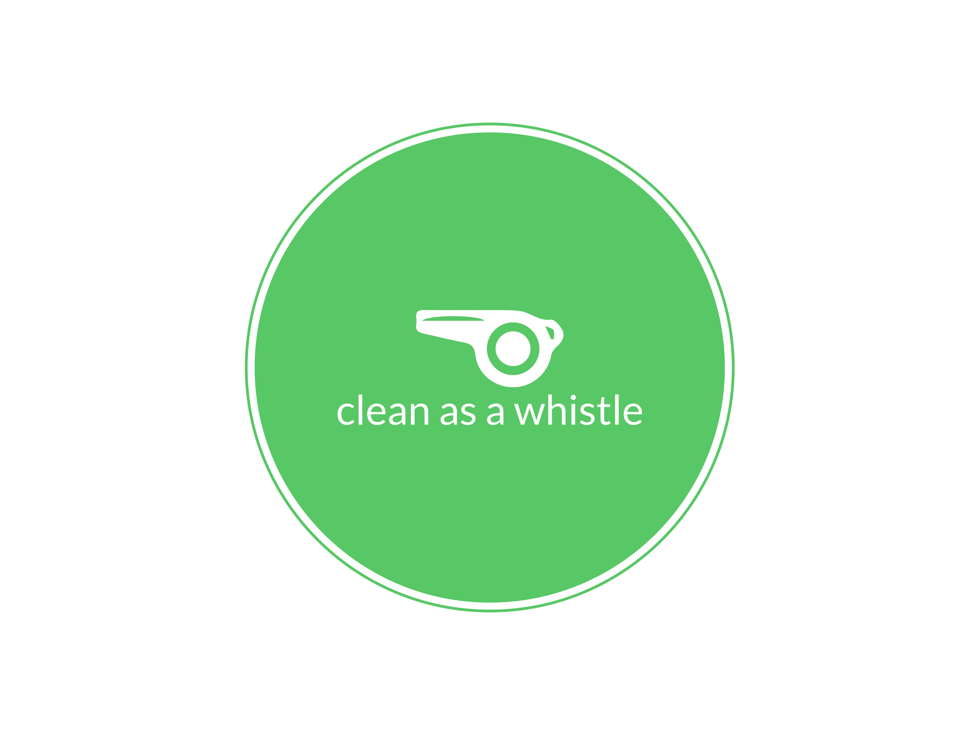 Clean as a Whistle Logo